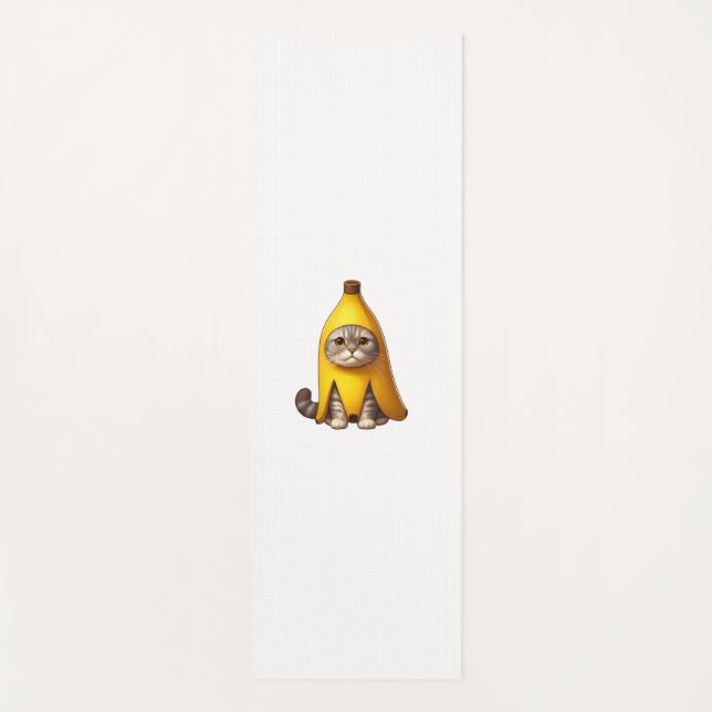 Cat in Banana Costume  Yoga Mat (Front)