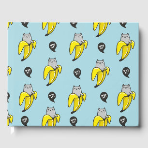 Cat in banana guest book