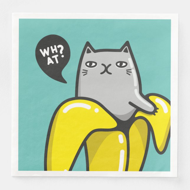 Cat in banana napkin (Front)