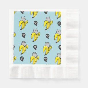 Cat in banana napkin
