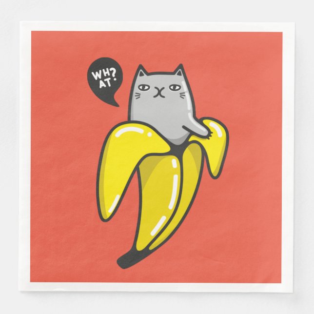 Cat in banana napkin (Front)