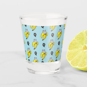 Cat in banana shot glass