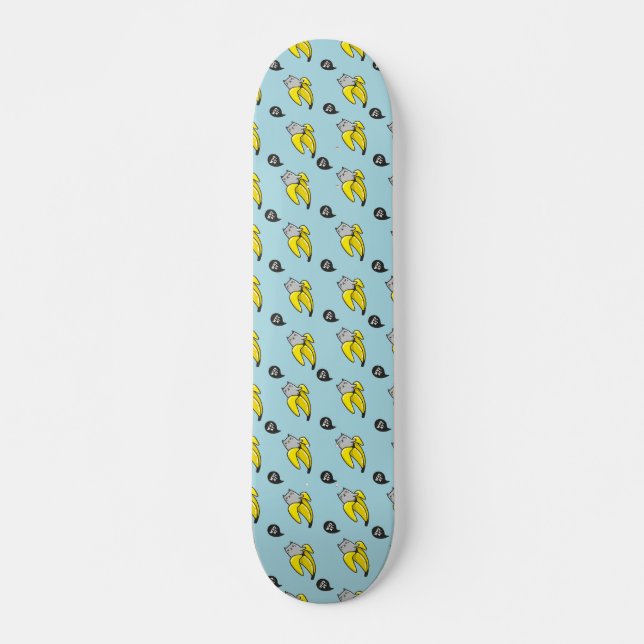 Cat in banana skateboard (Front)