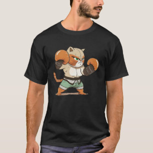 Cat In Boxing Suit Boxing Cat with Boxing Gloves T-Shirt
