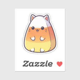Cat in Candy Corn – Cute Chubby Halloween