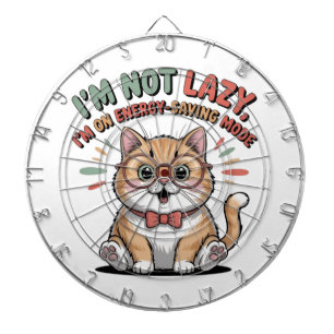 Cat in Energy Saving Mode Dartboard