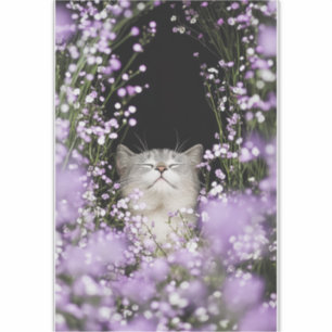 Cat in Flowers