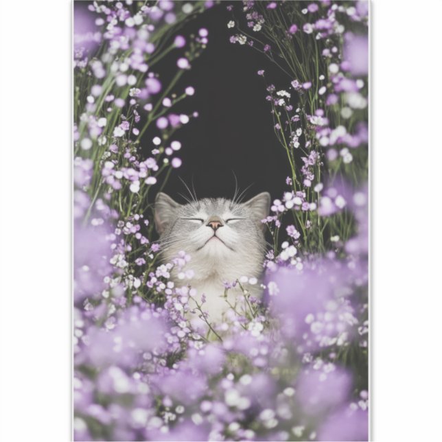 Cat in Flowers (Front)