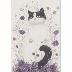 Cat in Flowers