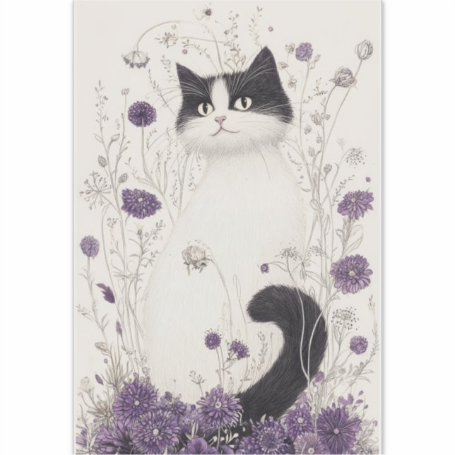 Cat in Flowers (Front)