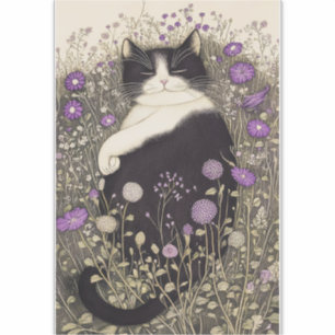 Cat in Flowers