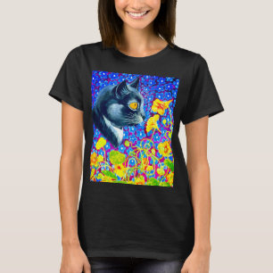 Cat in Flowers T-Shirt