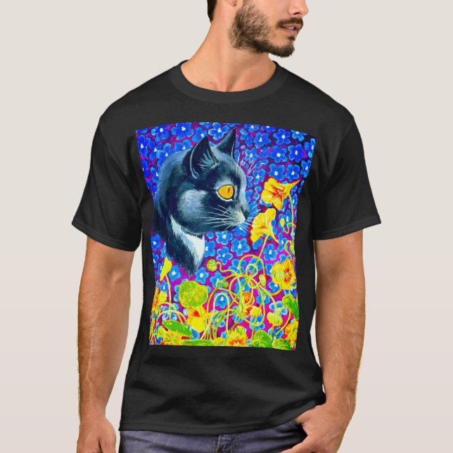 Cat in Flowers T-Shirt (Front)
