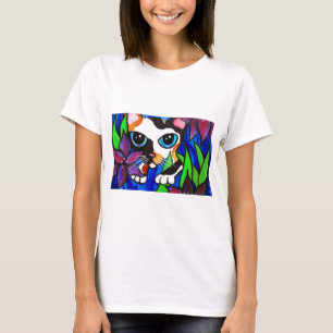Cat In Flowers T-Shirt