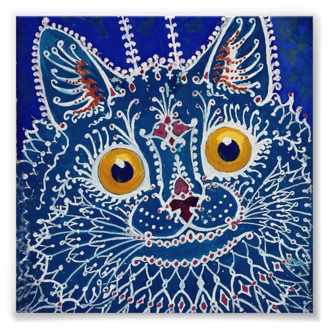 “Cat in Gothic Style” by Louis Wain Photo Print (Front)