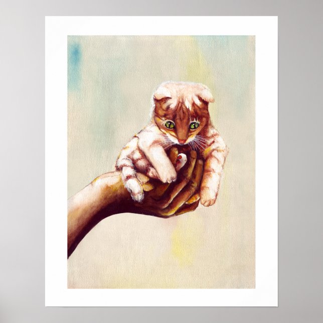 CAT IN HAND POSTER (Front)