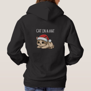 Cat in hat hoodie