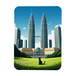 Cat in Kuala Lumpur Malaysia Magnet