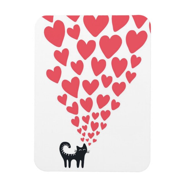 Cat in Love Magnet (Vertical)