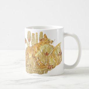 cat in marsh coffee mug