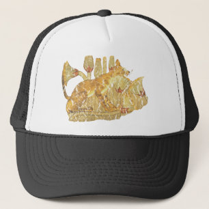 cat in marsh trucker hat