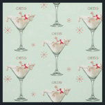 Cat in Martini Glass Fabric<br><div class="desc">Eat, drink, and be merry! | Avanti, the Global Humor Brandâ„¢ has been entertaining the world with its Feel Good Funny greeting cards for over 40 years. Our characters live life to the fullest and celebrate the humor in everyday life.</div>