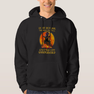 Cat In My Defense He Moon Was Full I Was Left Unsu Hoodie