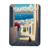 Cat in Mykonos Greece Cyclades Travel