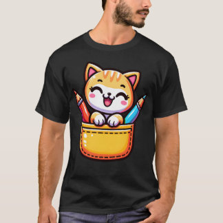 Cat In Pocket family T-Shirt
