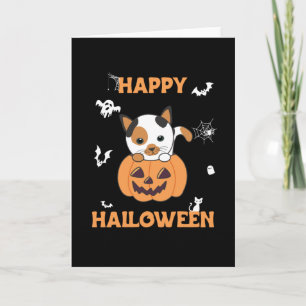 Cat In Pumpkin Sweet Cats Happy Halloween Card
