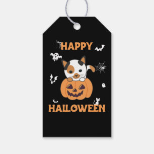 Cat In Pumpkin Sweet Cats Happy Halloween Gift Tag
