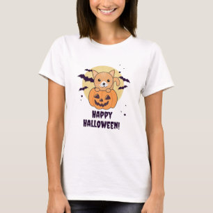 Cat In Pumpkin Sweet Cats Happy Halloween T-Shirt