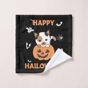 Cat In Pumpkin Sweet Cats Happy Halloween Wash Clo Cloth