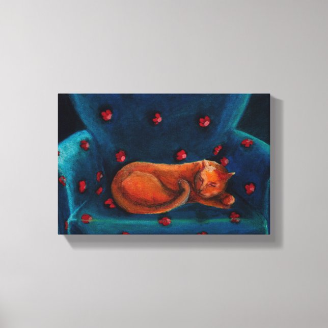 Cat in Repose Canvas Print (Front)