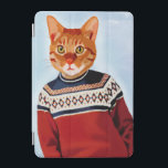 Cat in Ski Sweater iPad Mini Cover<br><div class="desc">Entertainment & Leisure</div>