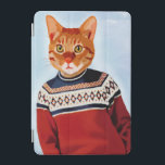 Cat in Ski Sweater iPad Mini Cover<br><div class="desc">Entertainment & Leisure</div>