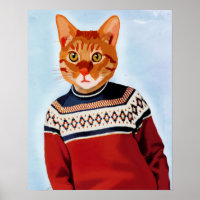 Cat in Ski Sweater