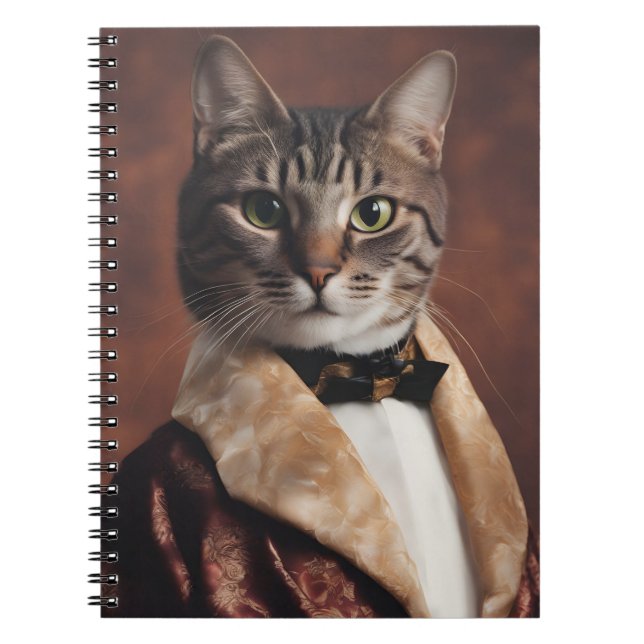 Cat in Smoking Jacket Notebook (Front)