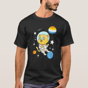 Cat In Space Aroace Pride 1 T-Shirt