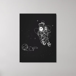 Cat in Space Canvas Print