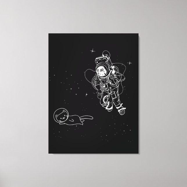 Cat in Space Canvas Print (Front)