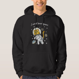 Cat In Space Ufo Galaxy Universe Cosmos Kitten Hoodie