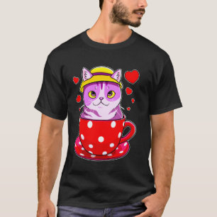 Cat In Teacup Kitten T-Shirt