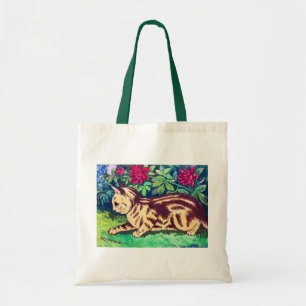 Cat in The Flower Garden, Louis Wain Tote Bag