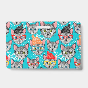 Cat in the hat badge