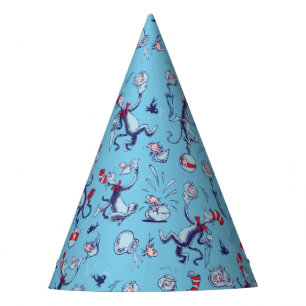 Cat In The Hat Blue Pattern