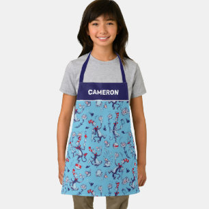 Cat In The Hat   Blue Pattern Apron