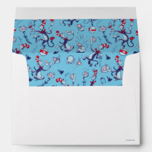Cat In The Hat Blue Pattern Envelope