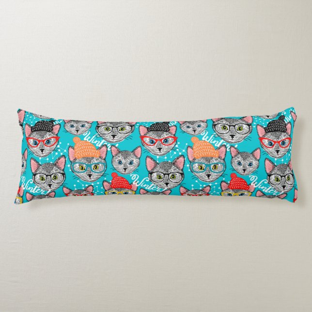 Cat in the hat body pillow (Front)