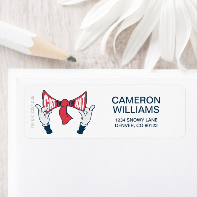 Cat In the Hat | Cat Text Bow Tie (Insitu)